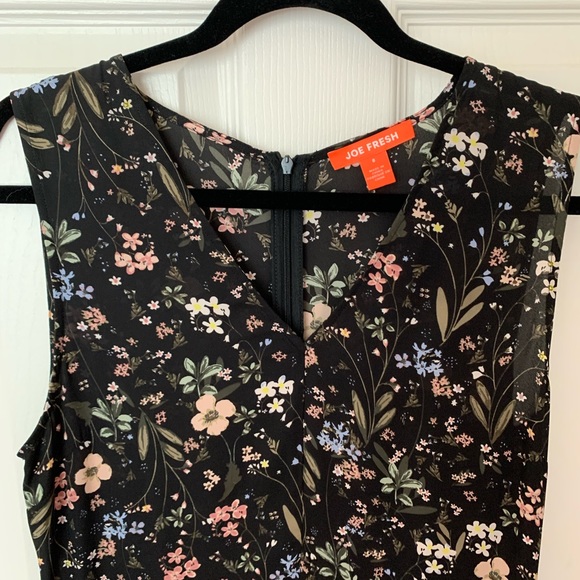 Joe Fresh Black Floral Dress - Picture 9 of 14